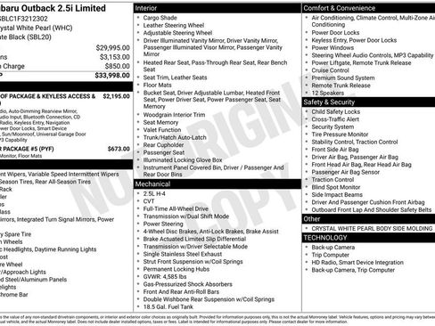 Used 2015 Subaru Outback 2.5i Limited image 42