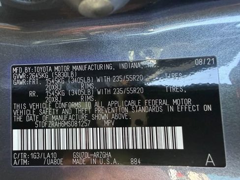 Used 2021 Toyota Highlander Platinum FWD image 54