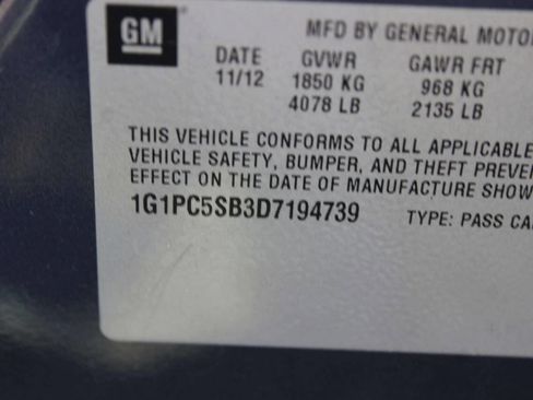 Used 2013 Chevrolet Cruze LT FWD image 9