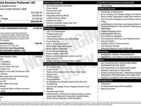 Used 2022 Buick Envision Preferred image 6