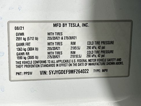 Used 2021 Tesla Model Y Performance AWD/4WD image 12