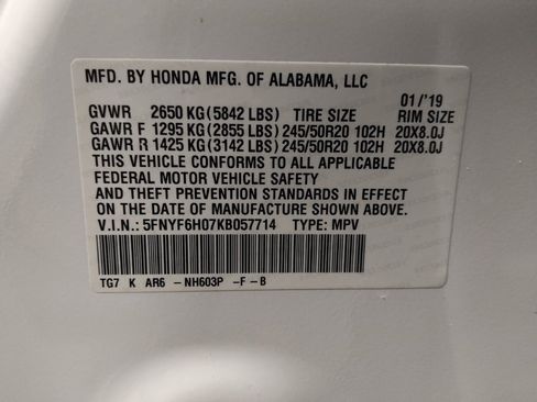 Used 2019 Honda Pilot Elite image 33