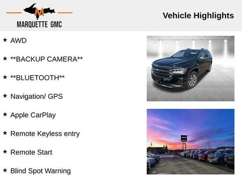 Used 2021 GMC Acadia SLT w/ Preferred Package AWD/4WD image 2