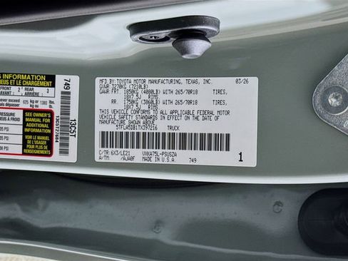 New 2026 Toyota Tundra SR5 AWD/4WD image 30