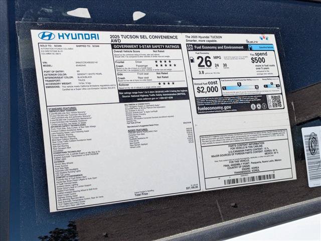 Used 2025 Hyundai Tucson SEL AWD/4WD image 25
