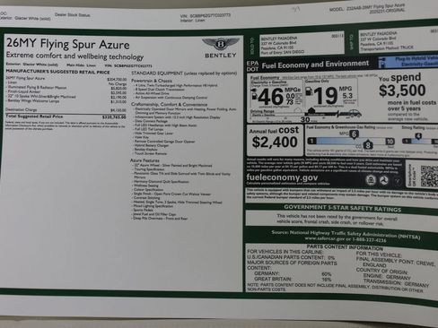 New 2026 Bentley Flying Spur Plug-In Hybrid AWD/4WD image 39