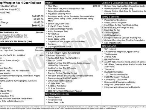 Used 2024 Jeep Wrangler Unlimited Rubicon 4xe w/ Convenience Group AWD/4WD image 28