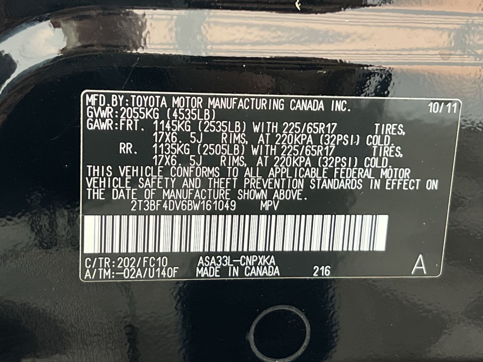 Used 2011 Toyota RAV4 4WD w/ Base L4 Extra Value Pkg image 28