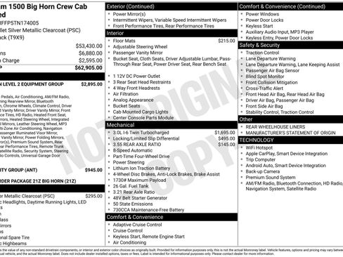 New 2026 RAM 1500 Big Horn AWD/4WD image 3