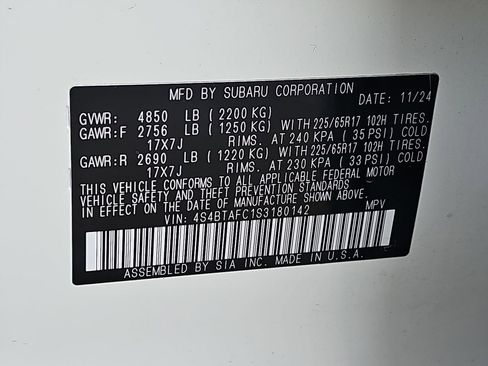 Certified 2025 Subaru Outback Premium image 41