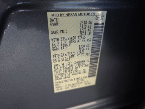 Used 2017 Nissan Murano Platinum w/ Platinum Technology Package image 35