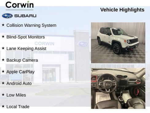 Used 2023 Jeep Renegade Trailhawk w/ Trailhawk Elite Group AWD/4WD image 11