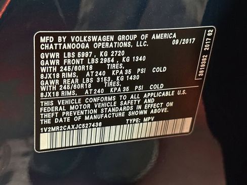 Used 2018 Volkswagen Atlas SEL AWD/4WD image 40