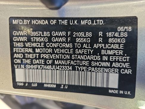 Used 2018 Honda Civic Sport image 42