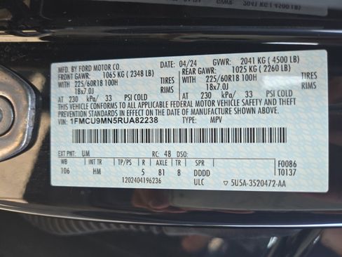 Used 2024 Ford Escape ST-Line w/ Tech Pack #1 AWD/4WD image 27