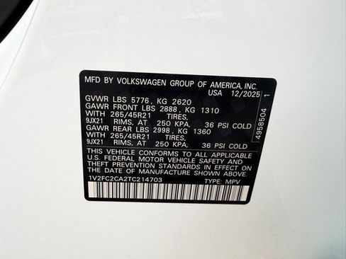New 2026 Volkswagen Atlas Cross Sport SEL Premium R-Line AWD/4WD image 24