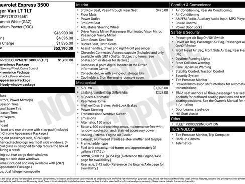 Used 2024 Chevrolet Express 3500 LT w/ LT Preferred Equipment Group image 39