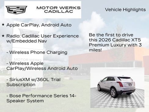 New 2026 Cadillac XT5 Premium Luxury w/ Driver Assist Package image 13