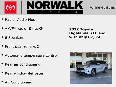 Used 2022 Toyota Highlander XLE image 10