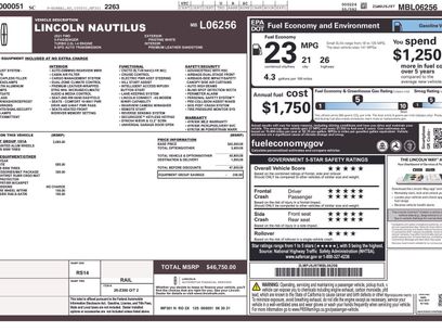 Used 2021 Lincoln Nautilus FWD w/ Equipment Group 101A