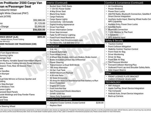 New 2026 RAM ProMaster 2500 w/ Convenience Group FWD image 9