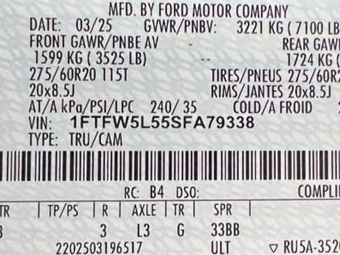 Used 2025 Ford F150 Lariat w/ Bed Utility Package AWD/4WD image 59