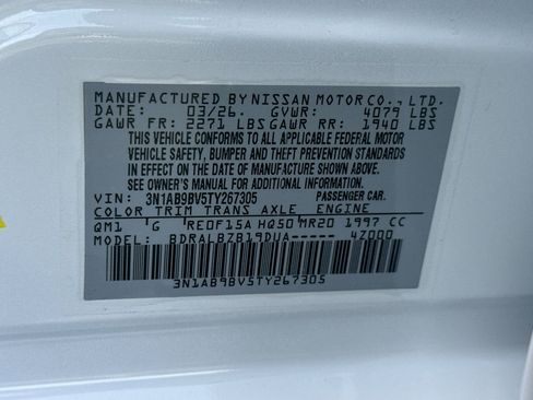 New 2026 Nissan Sentra S FWD image 33