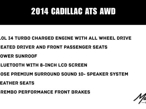 Used 2014 Cadillac ATS 2.0T AWD Sedan image 54