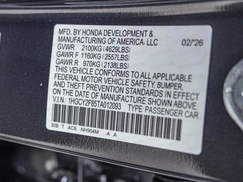 New 2026 Honda Accord Touring image 25