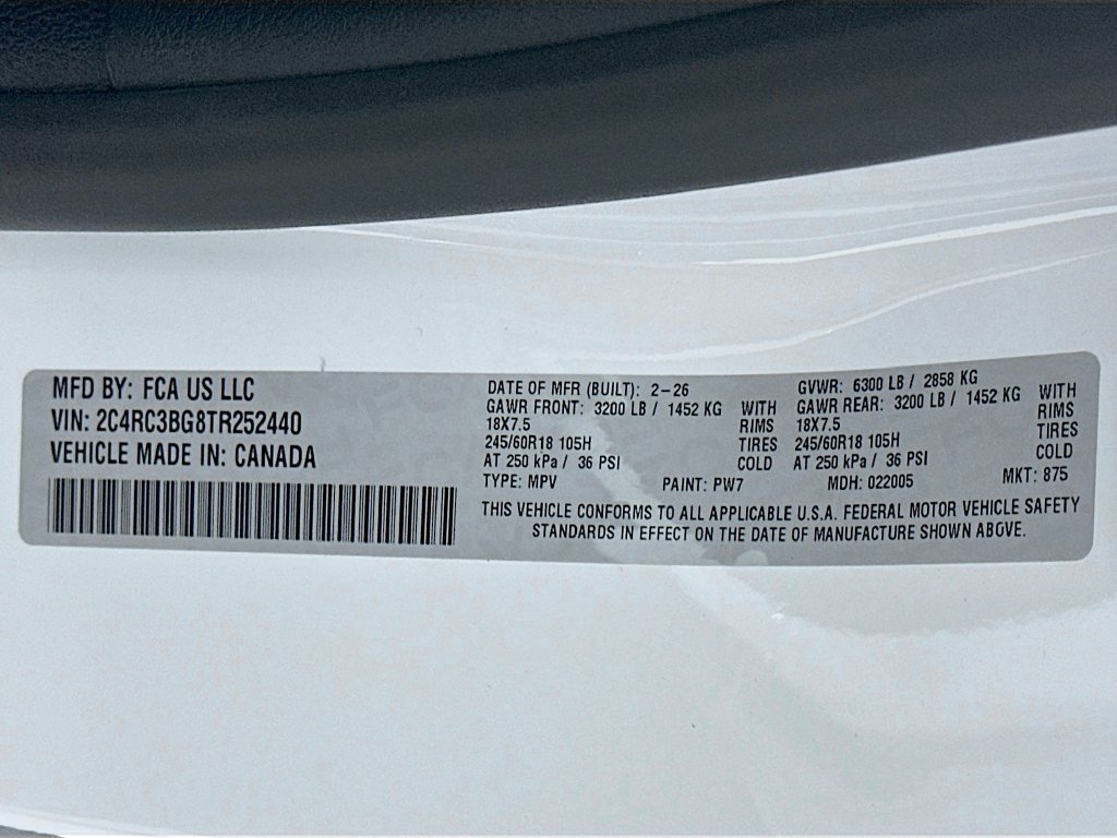 New 2026 Chrysler Pacifica Select AWD/4WD image 19
