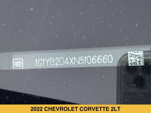 Certified 2022 Chevrolet Corvette Stingray Preferred Cpe w/ Battery Protection Package RWD image 16