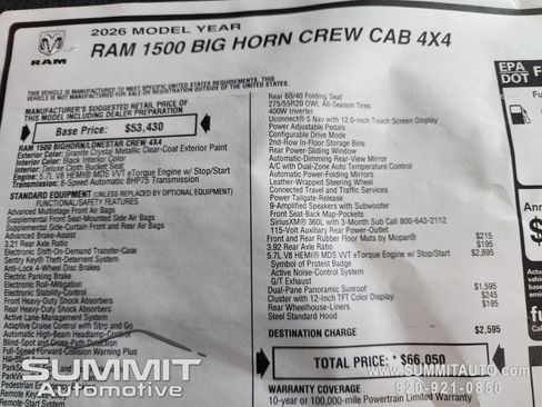 New 2026 RAM 1500 Big Horn image 59