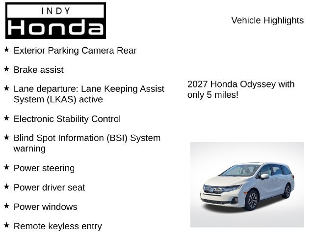 New 2027 Honda Odyssey EX-L image 7
