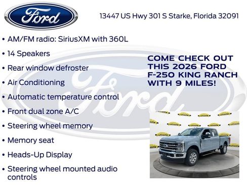 New 2026 Ford F250 King Ranch w/ Chrome Package AWD/4WD image 30