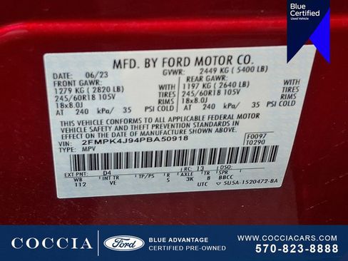 Certified 2023 Ford Edge SEL w/ Convenience Package AWD/4WD image 26