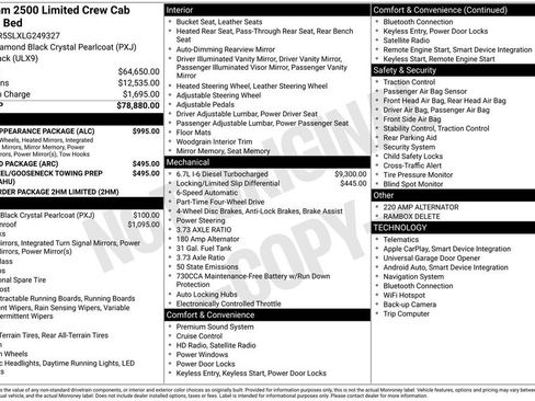 Used 2020 RAM 2500 Limited w/ Black Appearance Package image 7