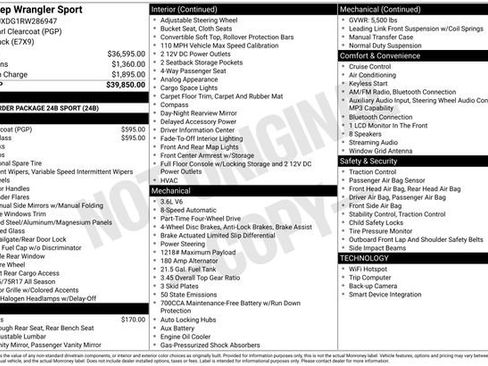 Used 2024 Jeep Wrangler Sport image 27