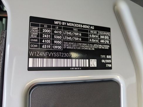 New 2025 Mercedes-Benz Sprinter 2500 image 14