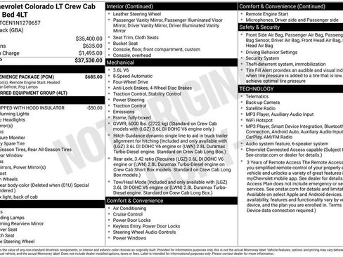 Used 2022 Chevrolet Colorado LT w/ LT Convenience Package AWD/4WD image 29