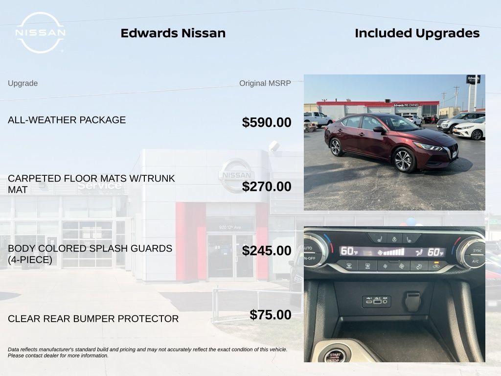Used 2023 Nissan Sentra SV w/ All-Weather Package FWD image 7