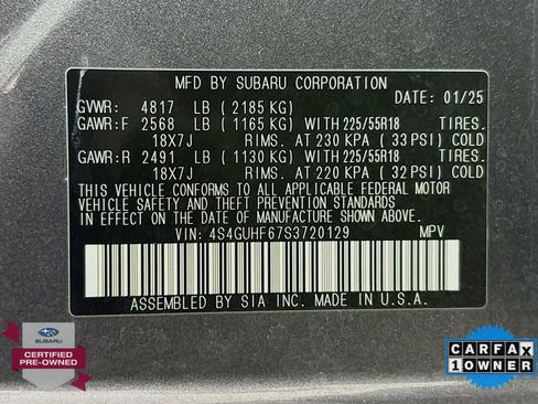 Certified 2025 Subaru Crosstrek 2.5i Sport AWD/4WD image 31