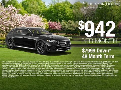 Certified 2025 Mercedes-Benz E 450 4MATIC All-Terrain Wagon image 3