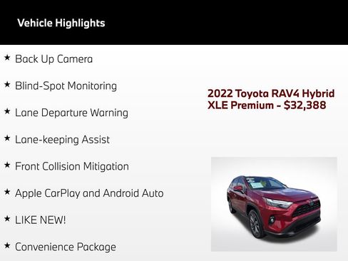 Used 2022 Toyota RAV4 XLE Premium AWD/4WD image 5
