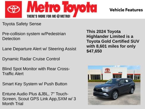 Certified 2024 Toyota Highlander Limited AWD/4WD image 11