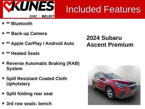 Used 2024 Subaru Ascent Premium w/ Convenience Package image 2