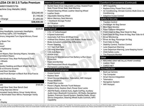 New 2025 MAZDA CX-30 2.5 Turbo w/ Premium Package image 15