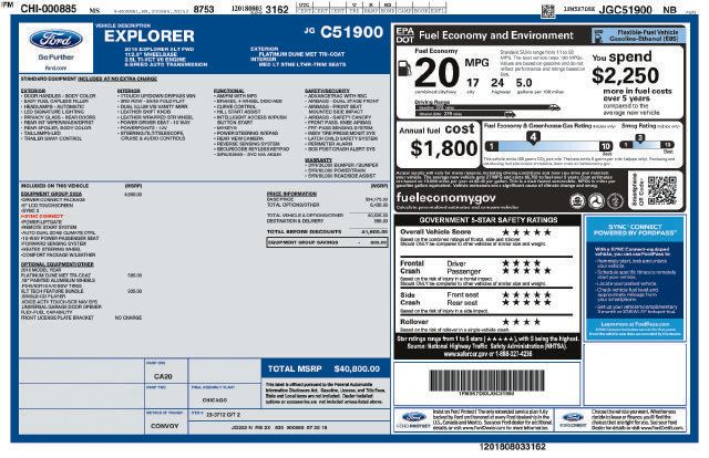 Used 2018 Ford Explorer XLT w/ Equipment Group 202A FWD image 7