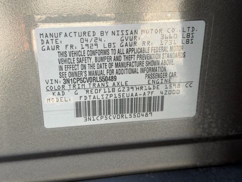 Certified 2024 Nissan Kicks SV w/ Interior Electronics Package FWD image 20