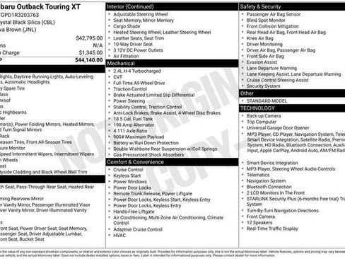 Used 2024 Subaru Outback Touring XT AWD/4WD image 7