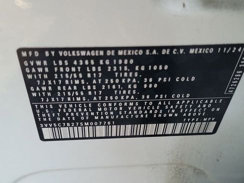 Certified 2025 Volkswagen Taos S FWD image 26